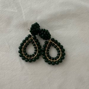 Lisi Lerch teardrop earring hunter green